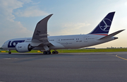 LOT Polish Airlines Boeing 787-8 Dreamliner (SP-LRF) at  Warsaw - Frederic Chopin International, Poland