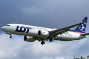 LOT Polish Airlines Boeing 737-8 MAX (SP-LVB) at  London - Heathrow, United Kingdom