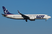LOT Polish Airlines Boeing 737-8 MAX (SP-LVT) at  London - Heathrow, United Kingdom