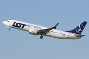 LOT Polish Airlines Boeing 737-89P (SP-LWA) at  Warsaw - Frederic Chopin International, Poland
