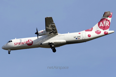 SprintAir ATR 72-202(F) (SP-SPE) at  Warsaw - Frederic Chopin International, Poland