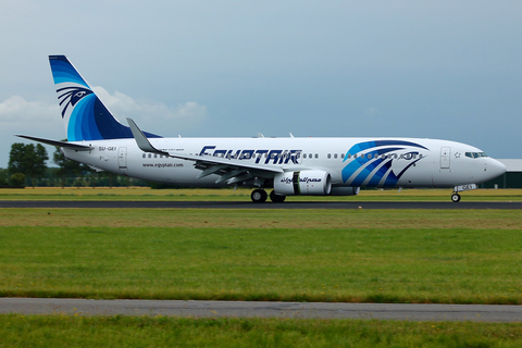 EgyptAir Boeing 737-866 (SU-GEI) at  Amsterdam - Schiphol, Netherlands