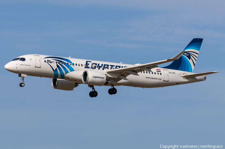 EgyptAir Airbus A220-300 (SU-GFI) | Photo 593825