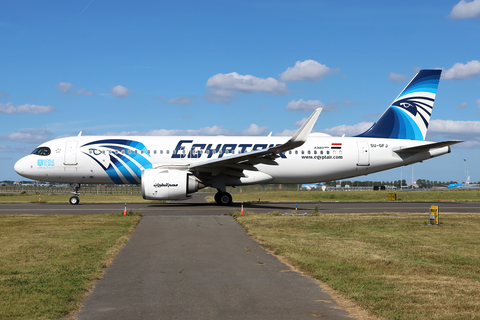 EgyptAir Airbus A320-251N (SU-GFJ) at  Amsterdam - Schiphol, Netherlands