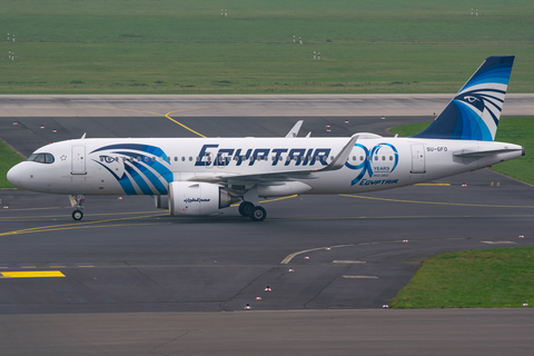 EgyptAir Airbus A320-251N (SU-GFO) at  Dusseldorf - International, Germany