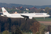 AlMasria Universal Airlines Airbus A321-211 (SU-TCG) at  Zurich - Kloten, Switzerland