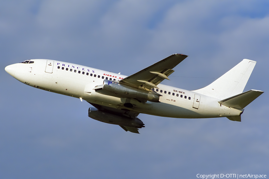 Princess Airlines Boeing 737-2P5 (SX-BFX) | Photo 410348