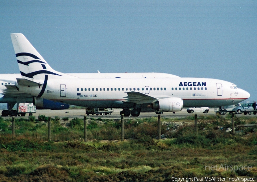 Aegean Airlines Boeing 737-3Y0 (SX-BGK) | Photo 36083