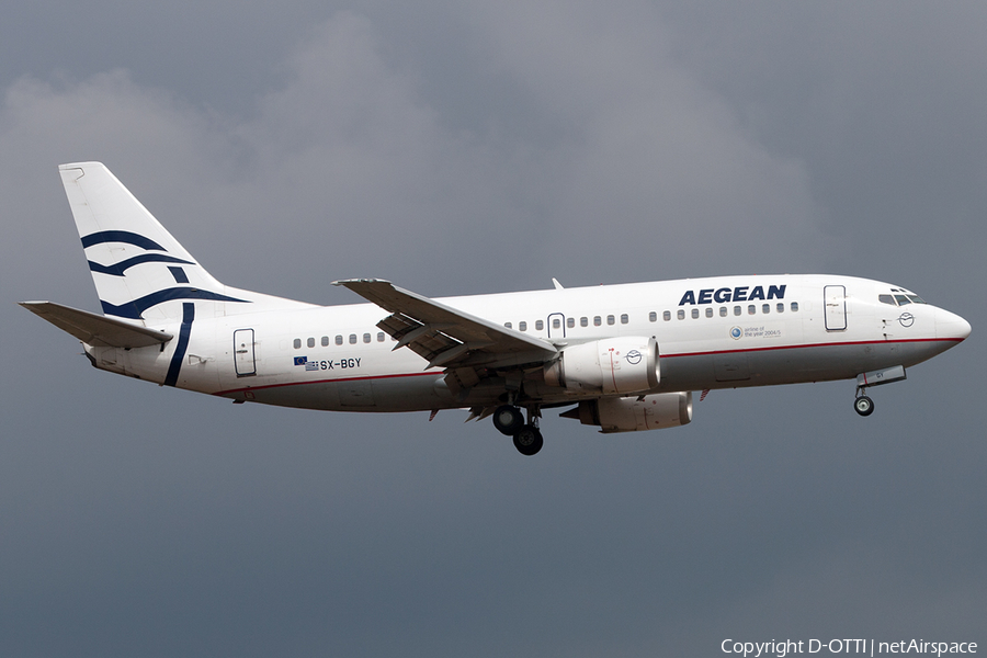 Aegean Airlines Boeing 737-31S (SX-BGY) | Photo 140745