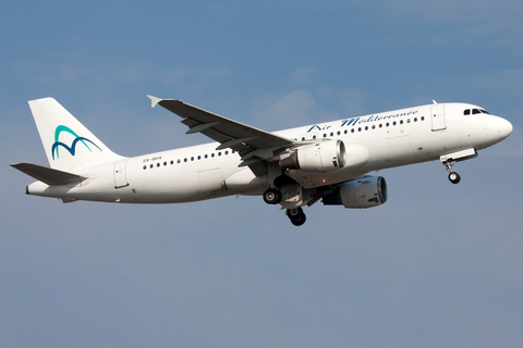 Air Mediterranee Airbus A320-211 (SX-BHV) at  Stockholm - Arlanda, Sweden