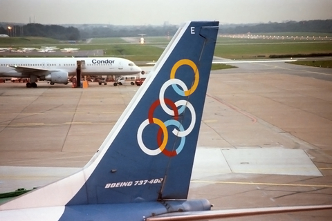 Olympic Airlines Boeing 737-484 (SX-BKE) at  Hamburg - Fuhlsbuettel (Helmut Schmidt), Germany