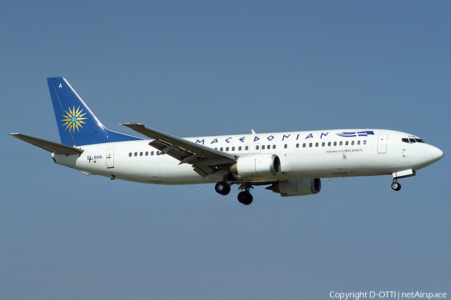 Macedonian Airlines (Olympic) Boeing 737-46J (SX-BMA) | Photo 513181