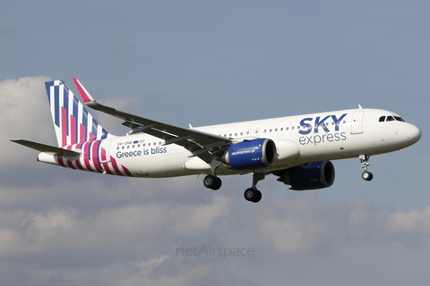 Sky Express Airbus A320-251N (SX-CHG) at  Warsaw - Frederic Chopin International, Poland