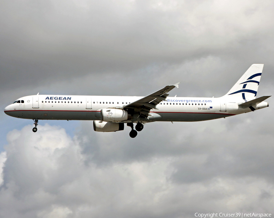 Aegean Airlines Airbus A321-231 (SX-DGA) | Photo 221514