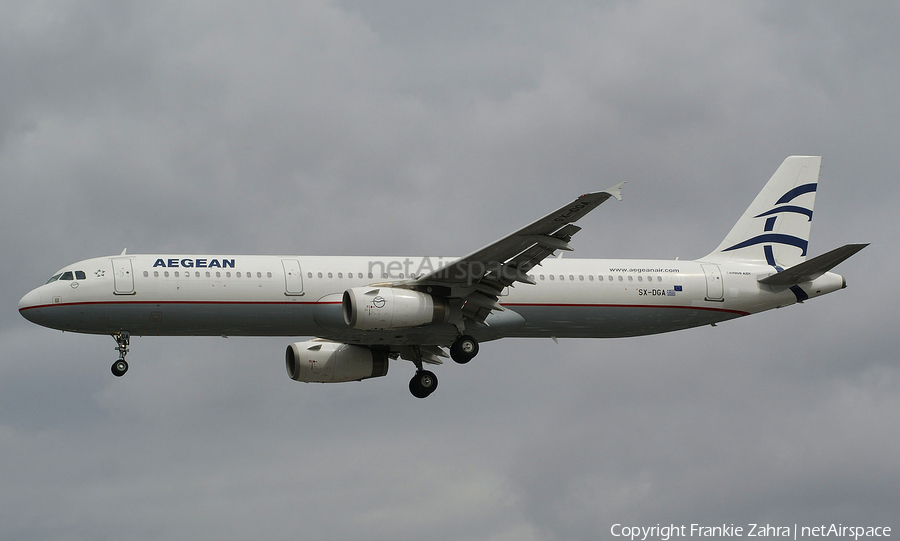 Aegean Airlines Airbus A321-231 (SX-DGA) | Photo 25254