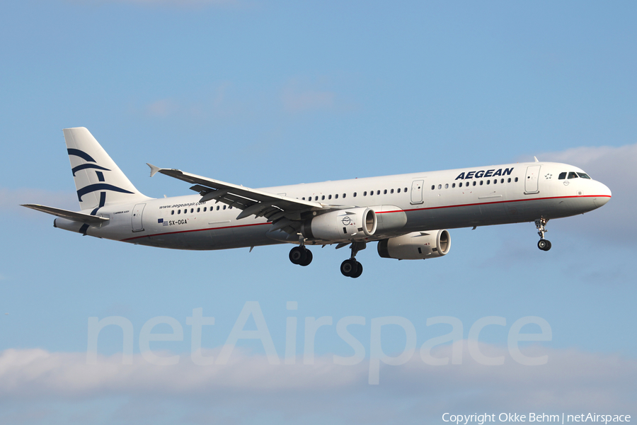 Aegean Airlines Airbus A321-231 (SX-DGA) | Photo 34290