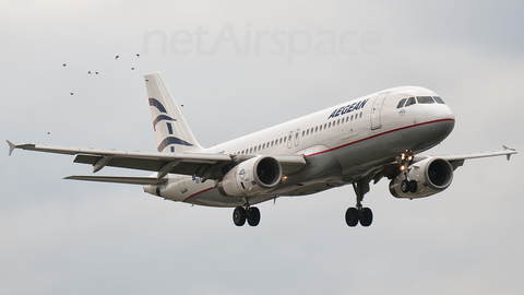 Aegean Airlines Airbus A320-232 (SX-DGE) at  Warsaw - Frederic Chopin International, Poland
