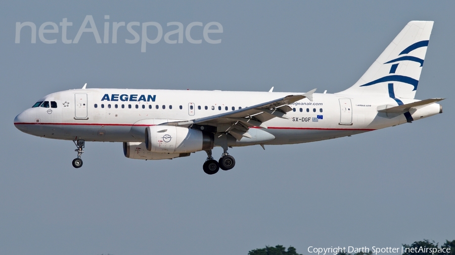 Aegean Airlines Airbus A319-132 (SX-DGF) | Photo 169456