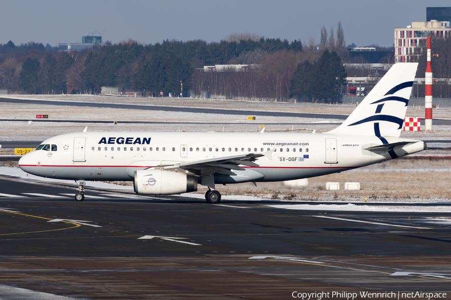 Aegean Airlines Airbus A319-132 (SX-DGF) | Photo 430025