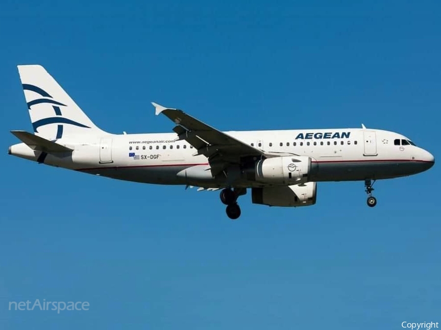 Aegean Airlines Airbus A319-132 (SX-DGF) | Photo 402390