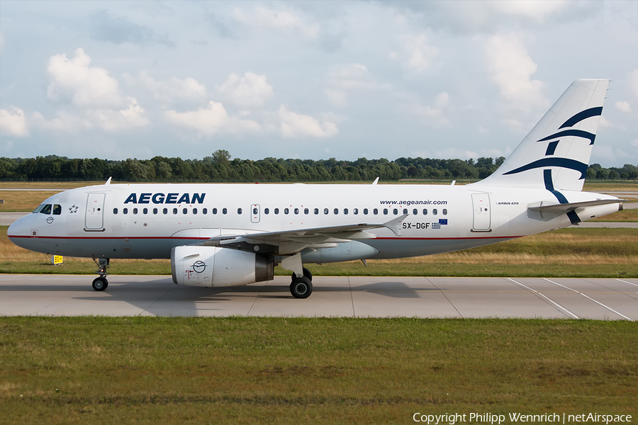 Aegean Airlines Airbus A319-132 (SX-DGF) | Photo 195089