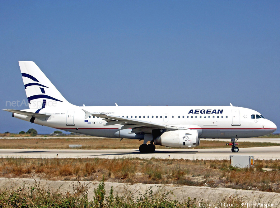Aegean Airlines Airbus A319-132 (SX-DGF) | Photo 296583