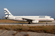 Aegean Airlines Airbus A320-232 (SX-DGO) at  Rhodes, Greece