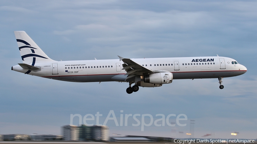 Aegean Airlines Airbus A321-231 (SX-DGP) | Photo 222402