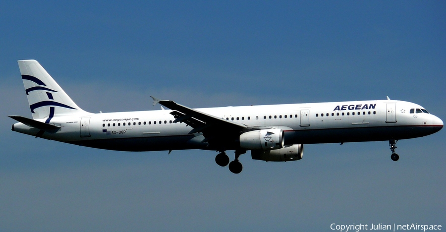 Aegean Airlines Airbus A321-231 (SX-DGP) | Photo 396701