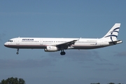 Aegean Airlines Airbus A321-231 (SX-DGP) at  Hamburg - Fuhlsbuettel (Helmut Schmidt), Germany