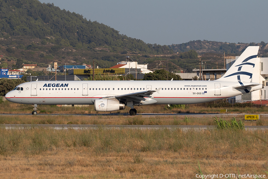 Aegean Airlines Airbus A321-231 (SX-DGS) | Photo 344113