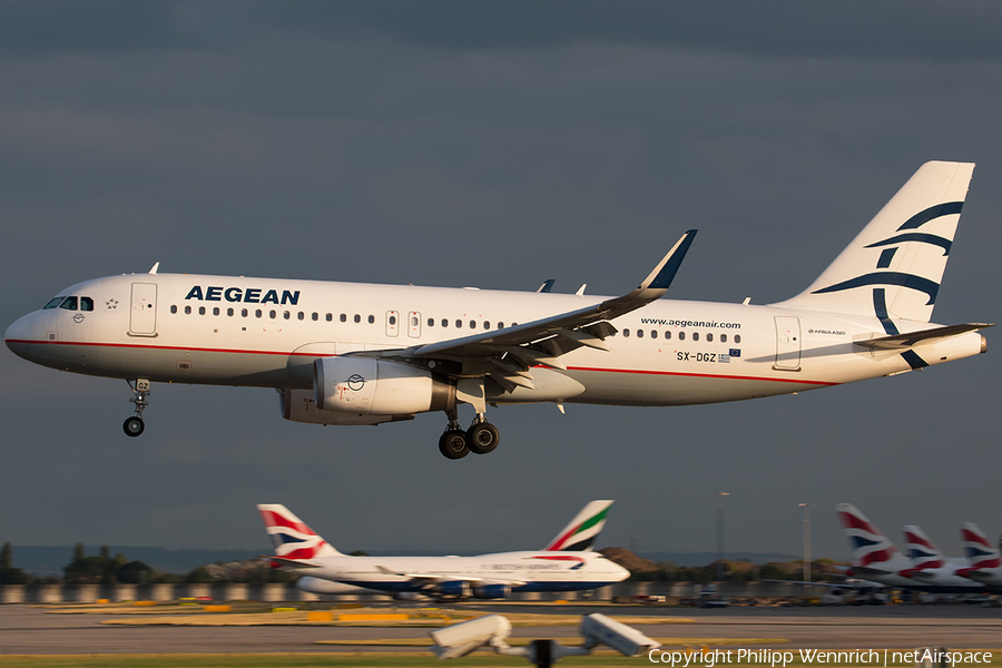 Aegean Airlines Airbus A320-232 (SX-DGZ) | Photo 194145