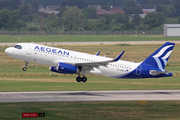 Aegean Airlines Airbus A320-232 (SX-DNA) at  Dusseldorf - International, Germany