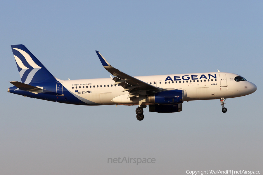 Aegean Airlines Airbus A320-232 (SX-DND) | Photo 500666