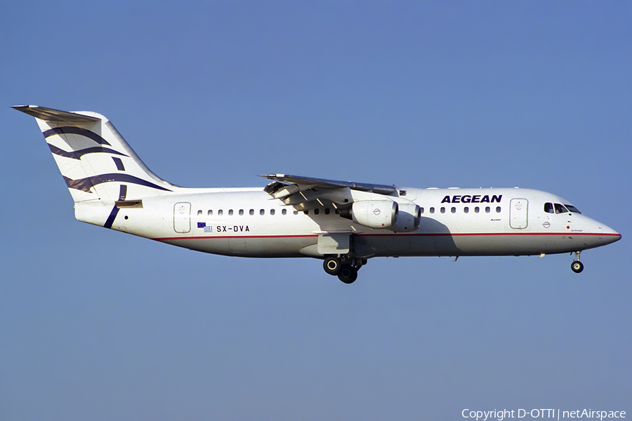 Aegean Airlines BAe Systems BAe-146-RJ100 (SX-DVA) | Photo 513188