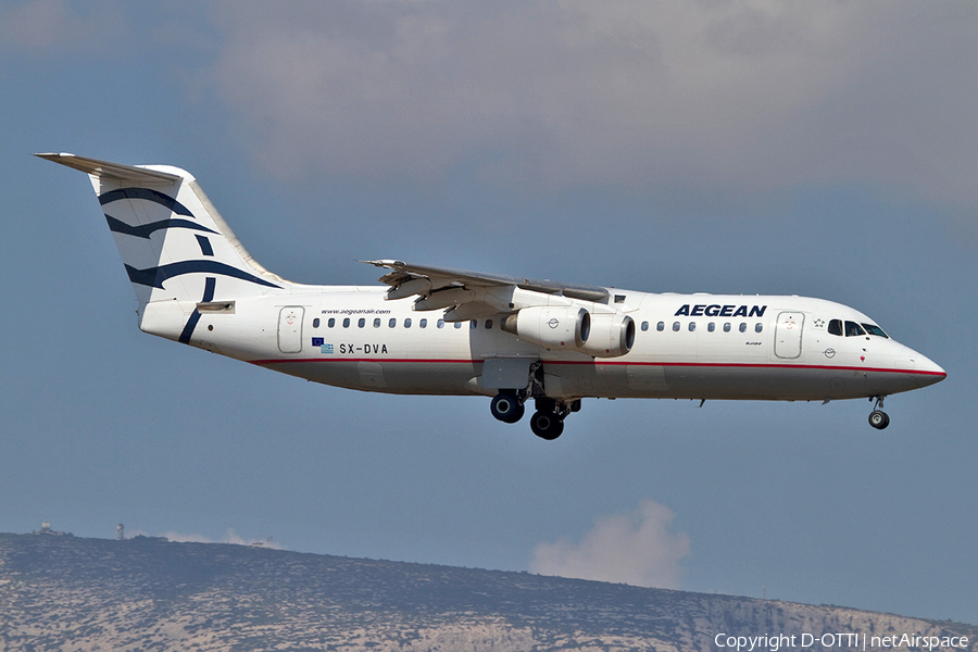 Aegean Airlines BAe Systems BAe-146-RJ100 (SX-DVA) | Photo 140793