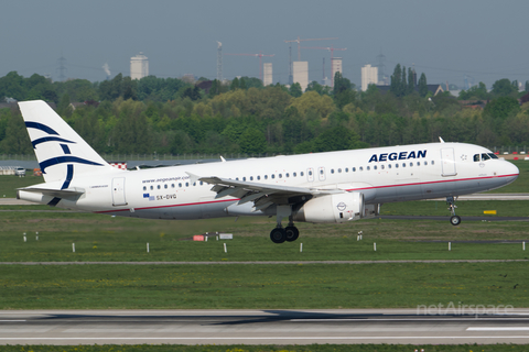 Aegean Airlines Airbus A320-232 (SX-DVG) at  Dusseldorf - International, Germany