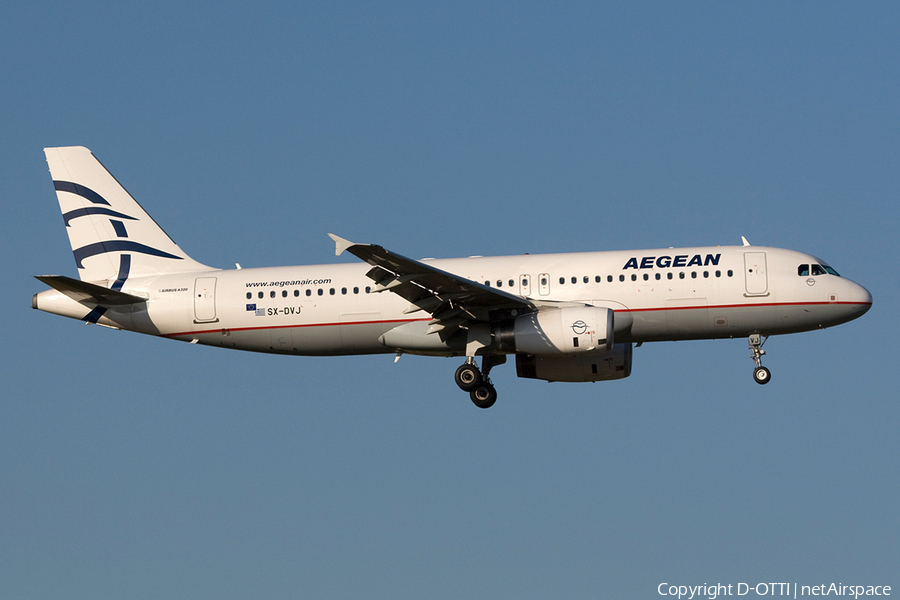 Aegean Airlines Airbus A320-232 (SX-DVJ) | Photo 140825