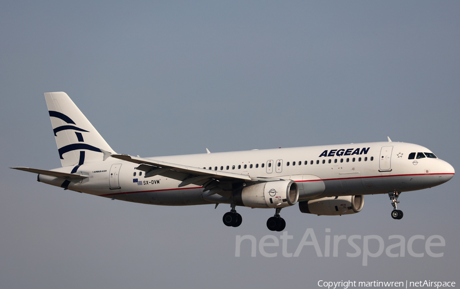 Aegean Airlines Airbus A320-232 (SX-DVM) | Photo 314412