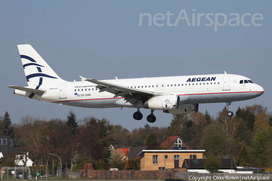 Aegean Airlines Airbus A320-232 (SX-DVN) | Photo 314010