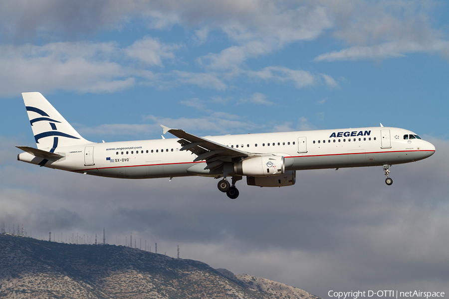 Aegean Airlines Airbus A321-231 (SX-DVO) | Photo 140804