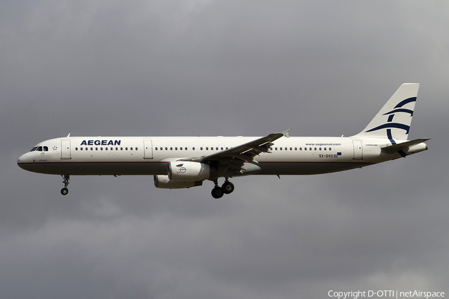 Aegean Airlines Airbus A321-231 (SX-DVO) | Photo 300818