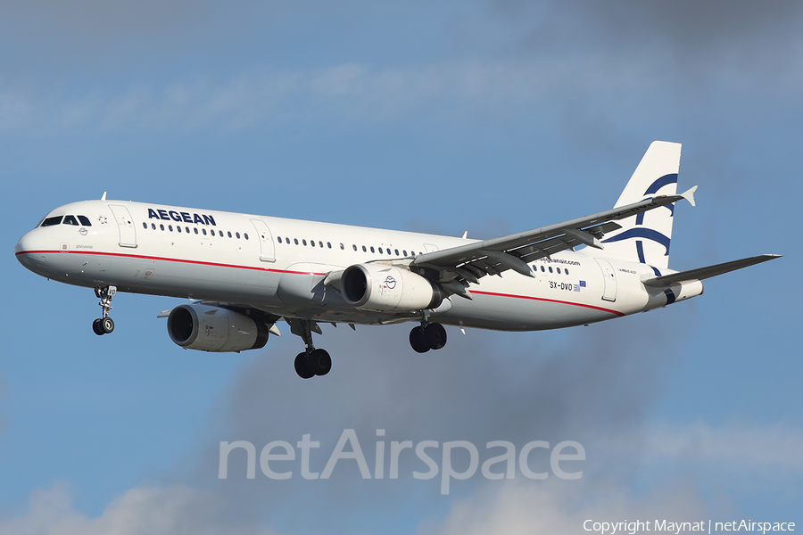 Aegean Airlines Airbus A321-231 (SX-DVO) | Photo 333391
