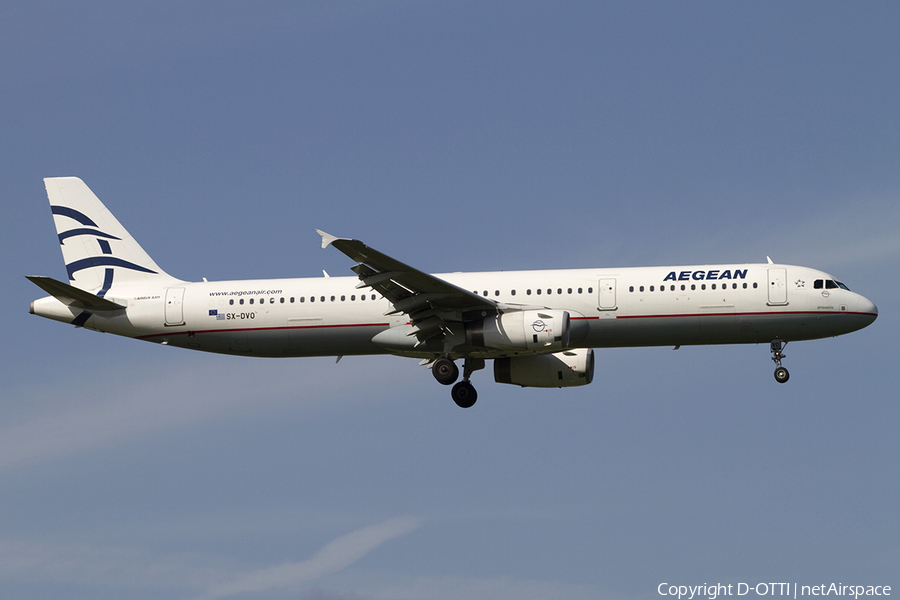 Aegean Airlines Airbus A321-231 (SX-DVO) | Photo 348536