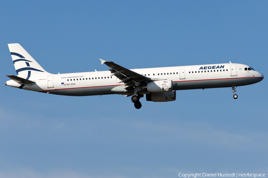 Aegean Airlines Airbus A321-231 (SX-DVO) | Photo 496403