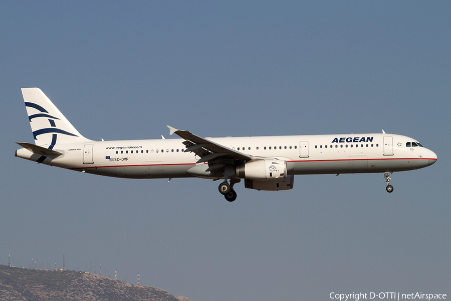 Aegean Airlines Airbus A321-232 (SX-DVP) | Photo 140805