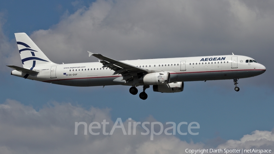 Aegean Airlines Airbus A321-232 (SX-DVP) | Photo 228425