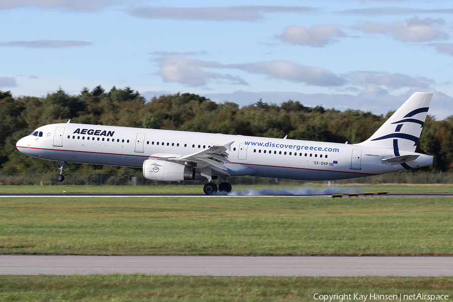 Aegean Airlines Airbus A321-232 (SX-DVP) | Photo 405233