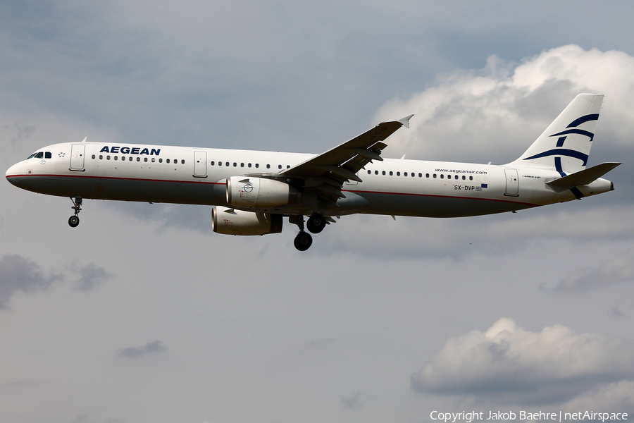 Aegean Airlines Airbus A321-232 (SX-DVP) | Photo 187491