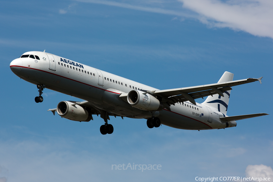 Aegean Airlines Airbus A321-232 (SX-DVP) | Photo 89639